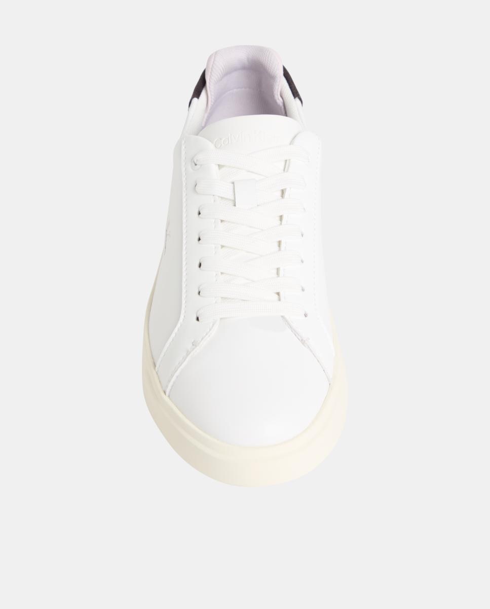 Sapatilhas em Pele Branco-4