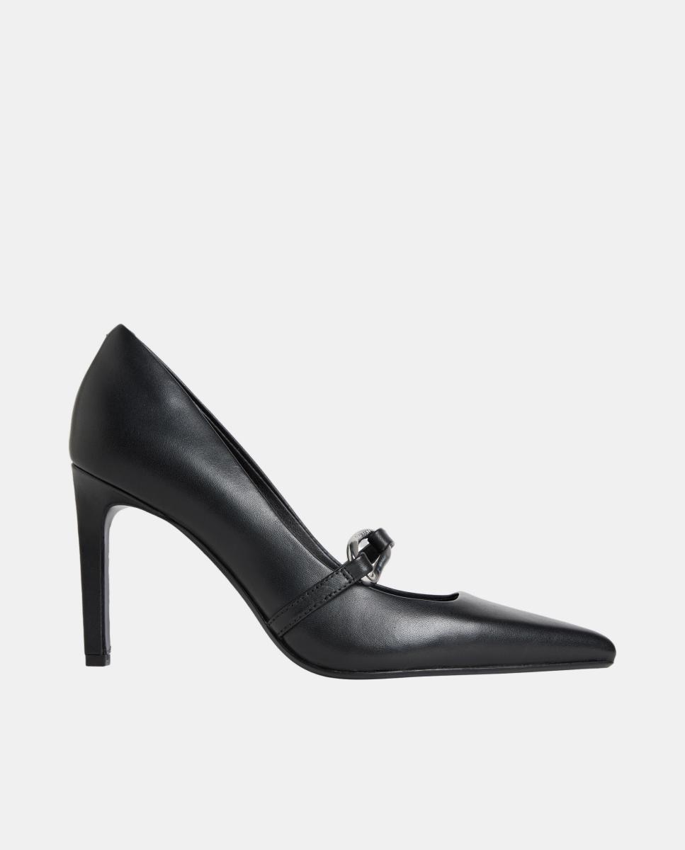 Imagem 0 de Sapatos de Salto Stiletto em Pele 90 mm