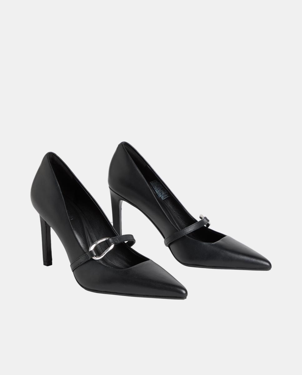 Imagen 2 de Tacón stiletto Calvin Klein de piel 90mm - Negro Negro