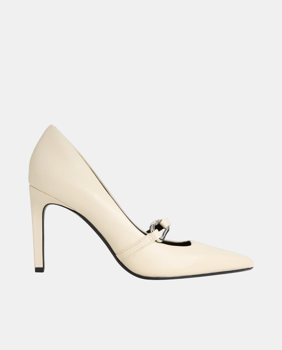 Imagem 0 de Sapatos de Salto Stiletto em Pele 90 mm