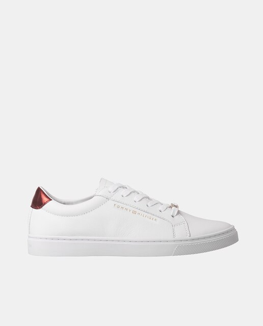 Imagen 0 de Zapatillas deportivas estilo casco con cordones y talón metalizado de Tommy Hilfiger