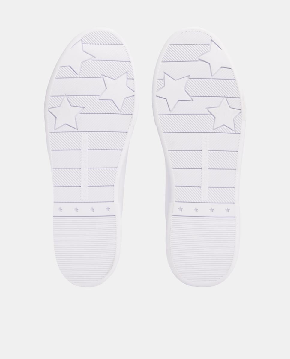 Zapatillas de piel estilo casco con detalles metálicos de Tommy Hilfiger - Blanco Blanco-5