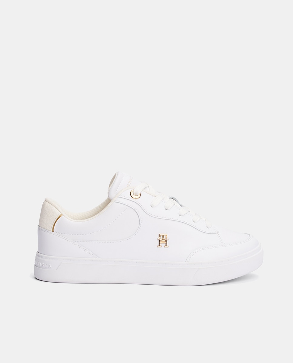 Tommy Hilfiger - Zapatillas clásicas estilo casco de piel.
