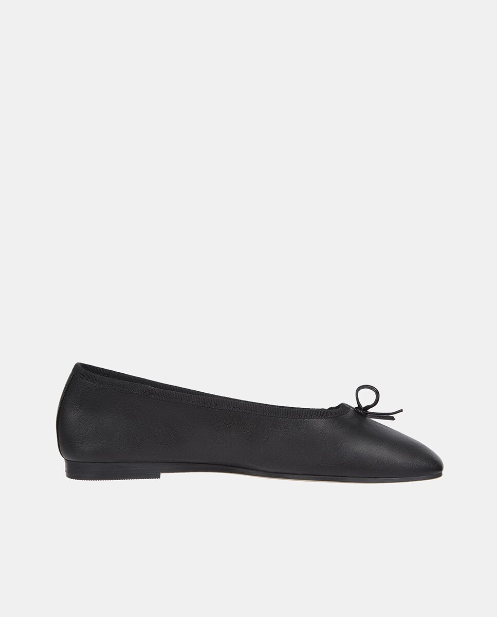 Bailarinas de mujer en piel con lazo - Tommy Hilfiger - Negro Negro-6