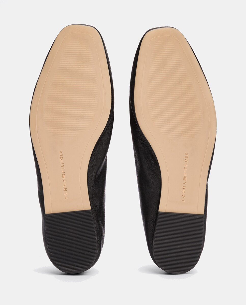 Bailarinas de mujer en piel con lazo - Tommy Hilfiger - Negro Negro-7