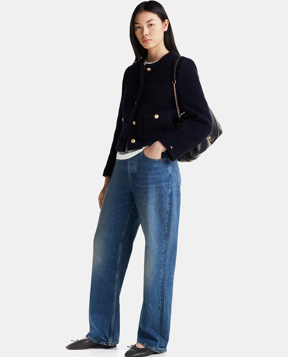 Bailarinas de mujer en piel con lazo - Tommy Hilfiger - Negro Negro-8
