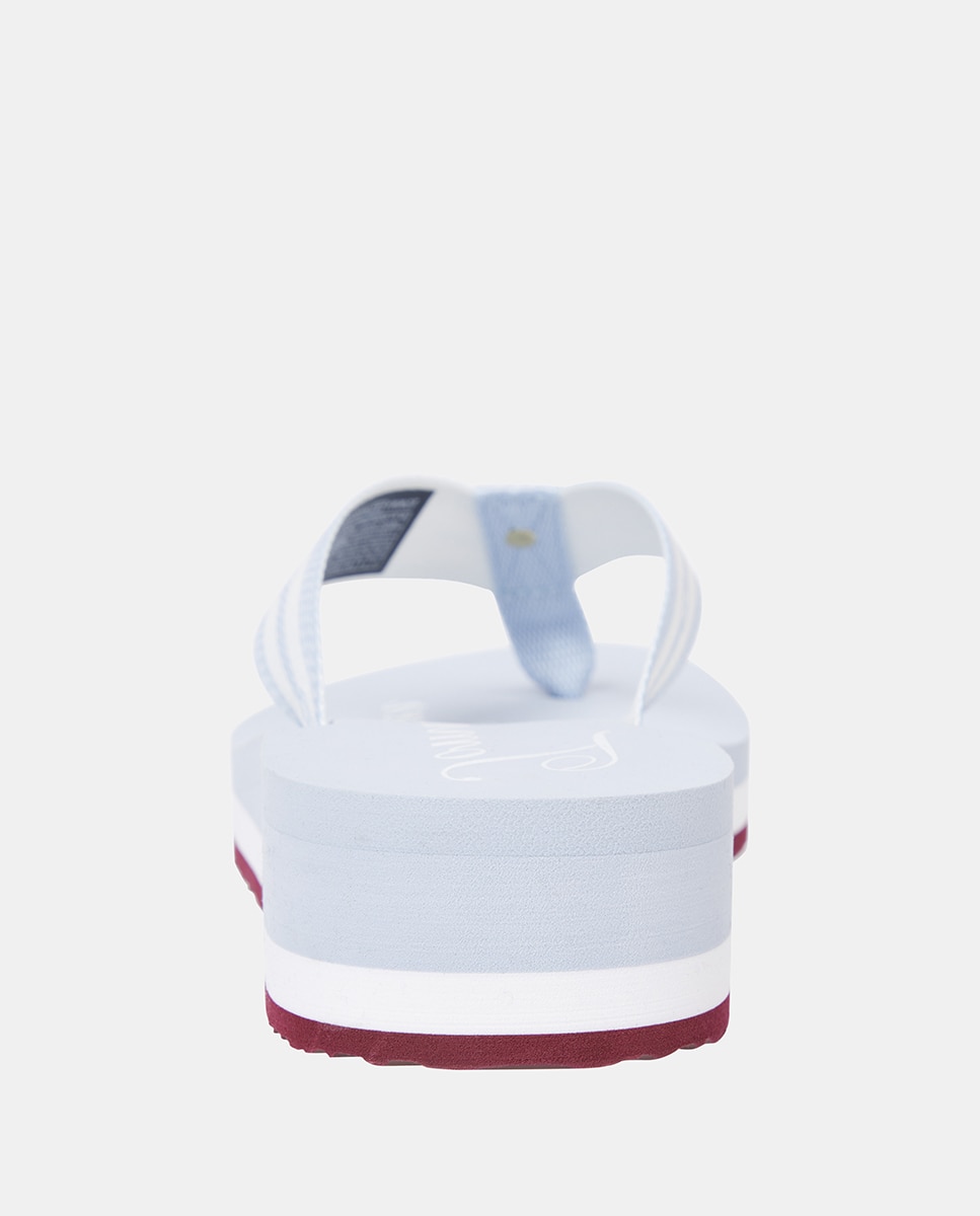Chanclas de mujer con tiras y logo estampado Azul claro Tommy Hilfiger Azul claro-3