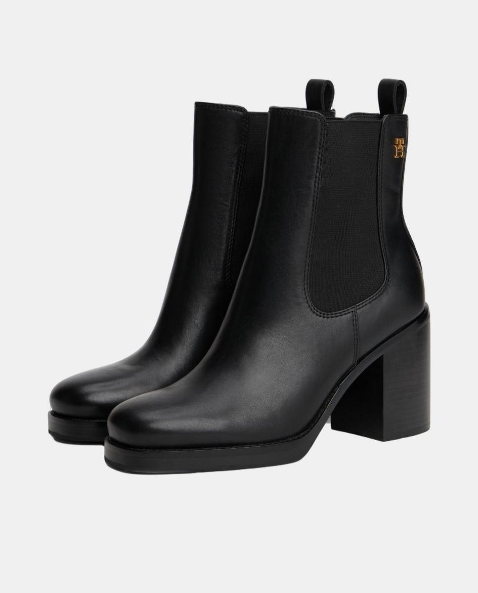 Botas de tacón en piel de Tommy Hilfiger - Negro Negro-2