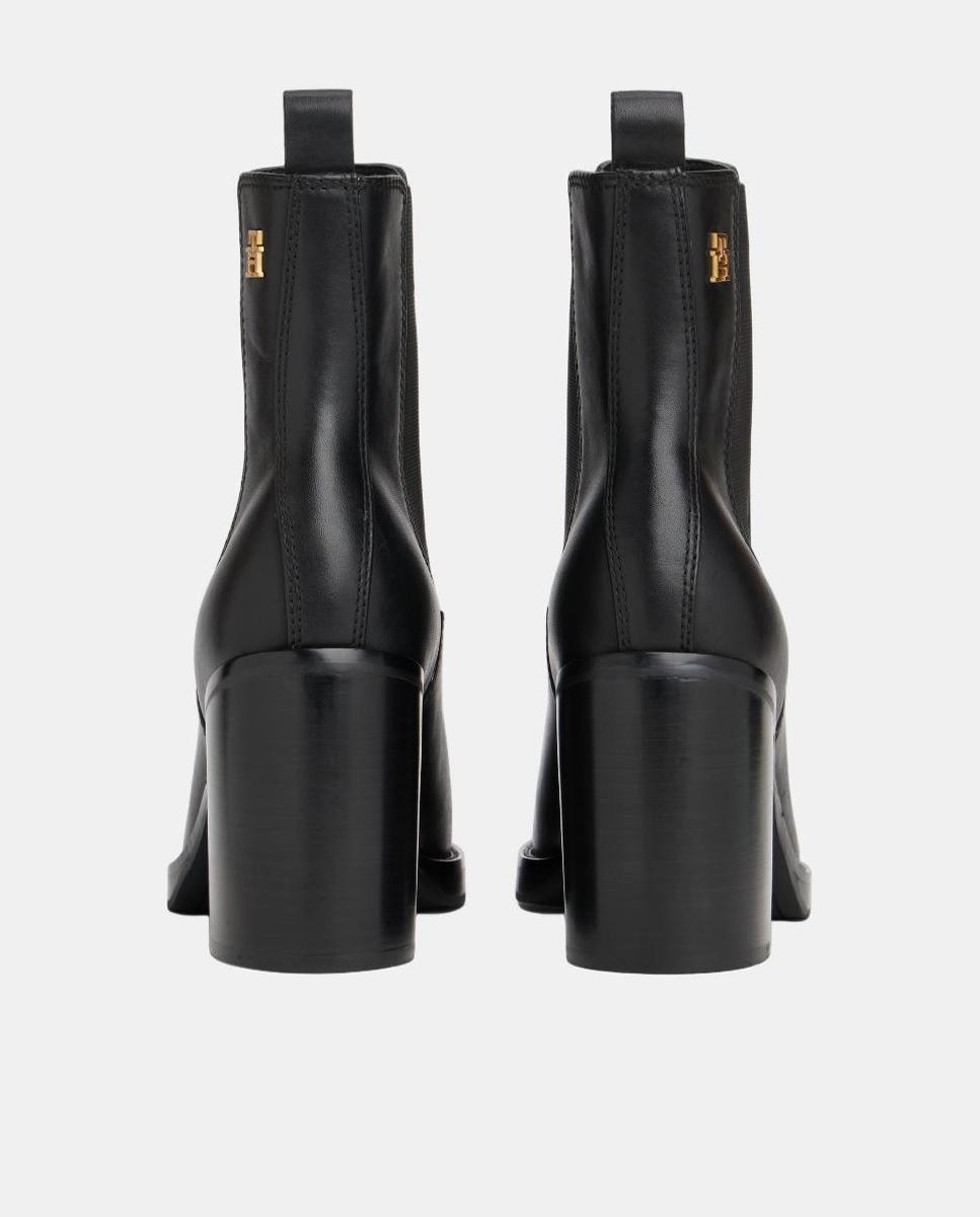 Botas de tacón en piel de Tommy Hilfiger - Negro Negro-3