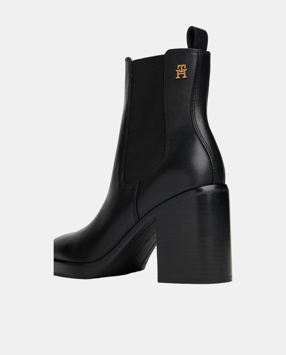 Botas de tacón en piel de Tommy Hilfiger - Negro Negro-4