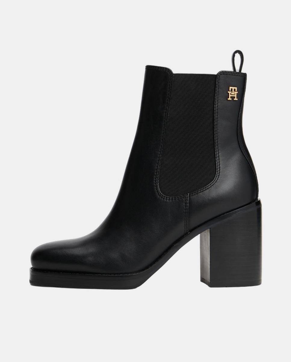 Botas de tacón en piel de Tommy Hilfiger - Negro Negro-5