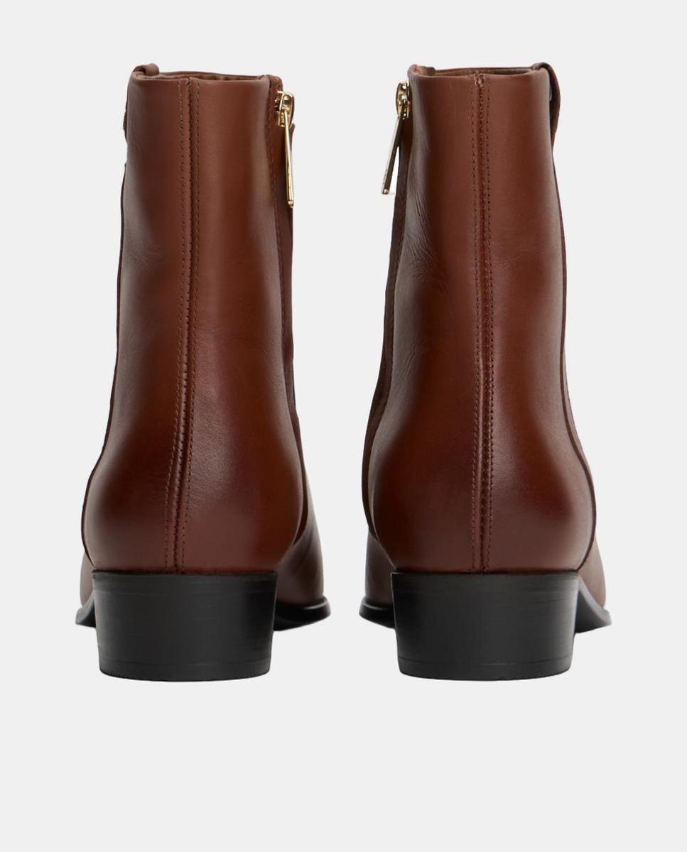 Botins em Pele Castanho-4