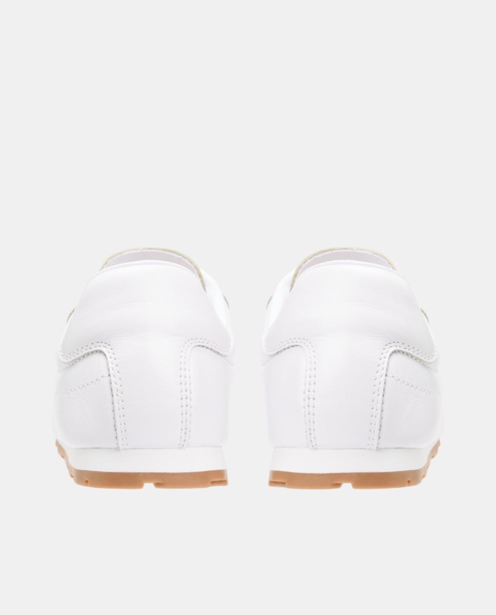 Tenis blancos perfil bajo con suela color café - Tommy Hilfiger - Blanco Blanco-5
