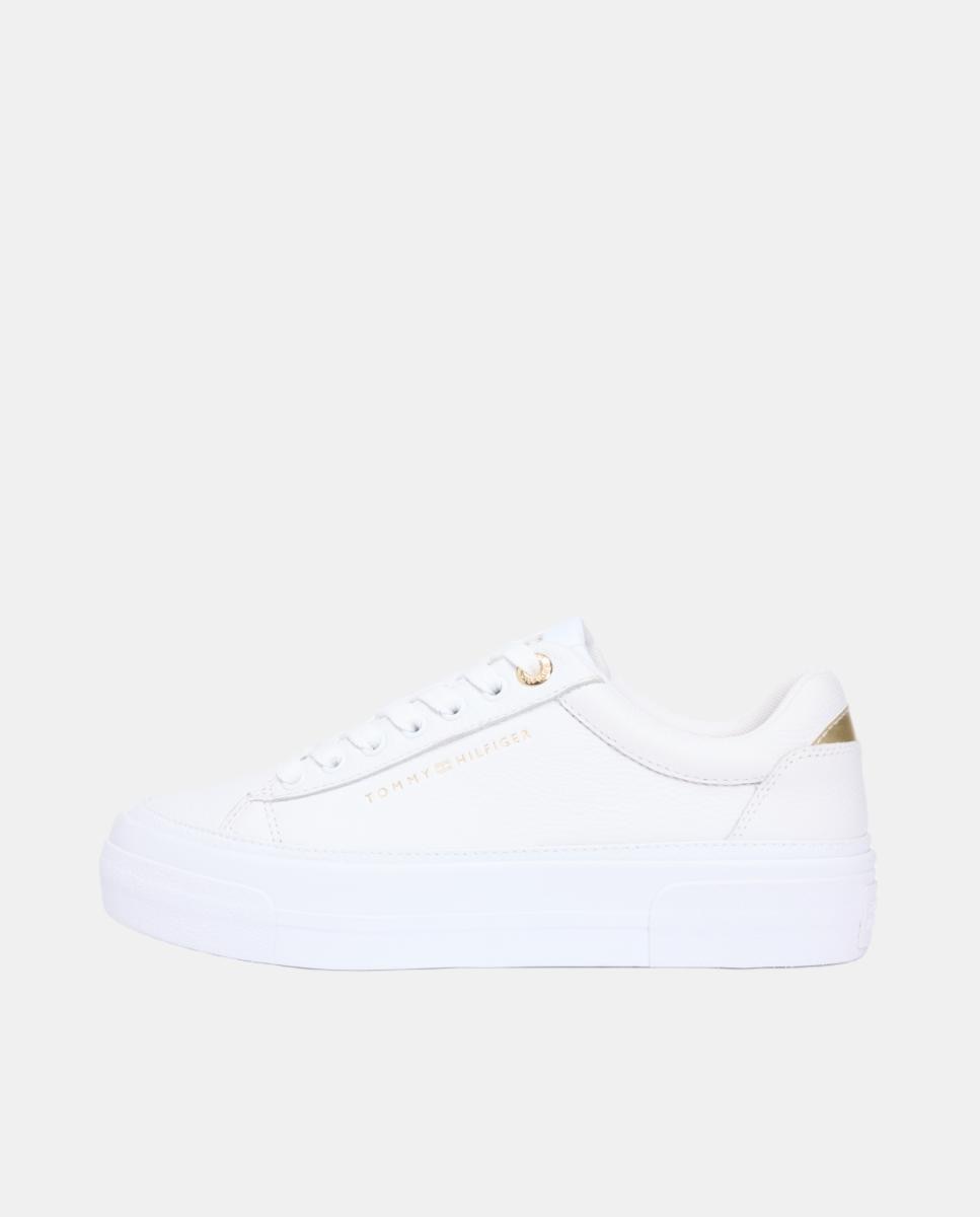 Sapatilhas com Plataforma - Branco Branco-2