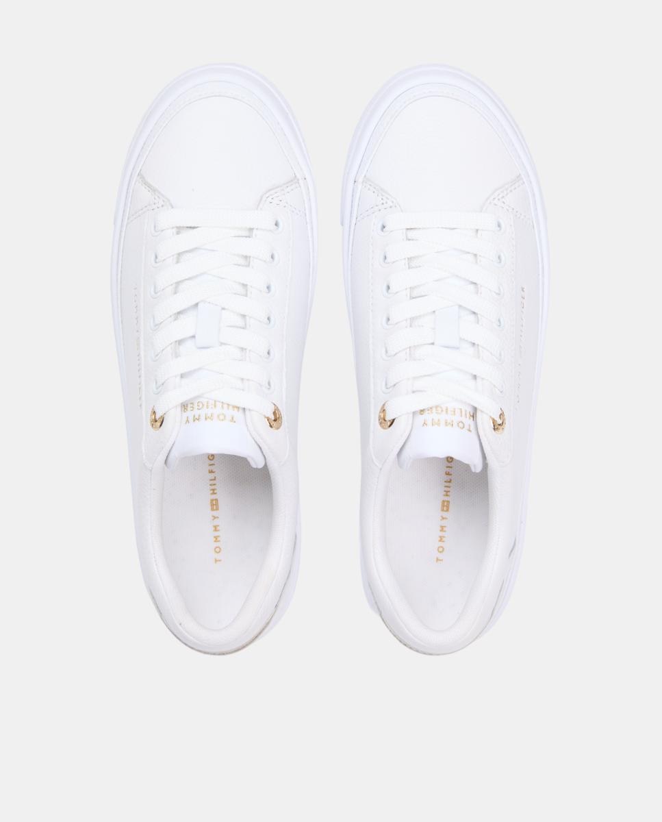 Sapatilhas com Plataforma - Branco Branco-6