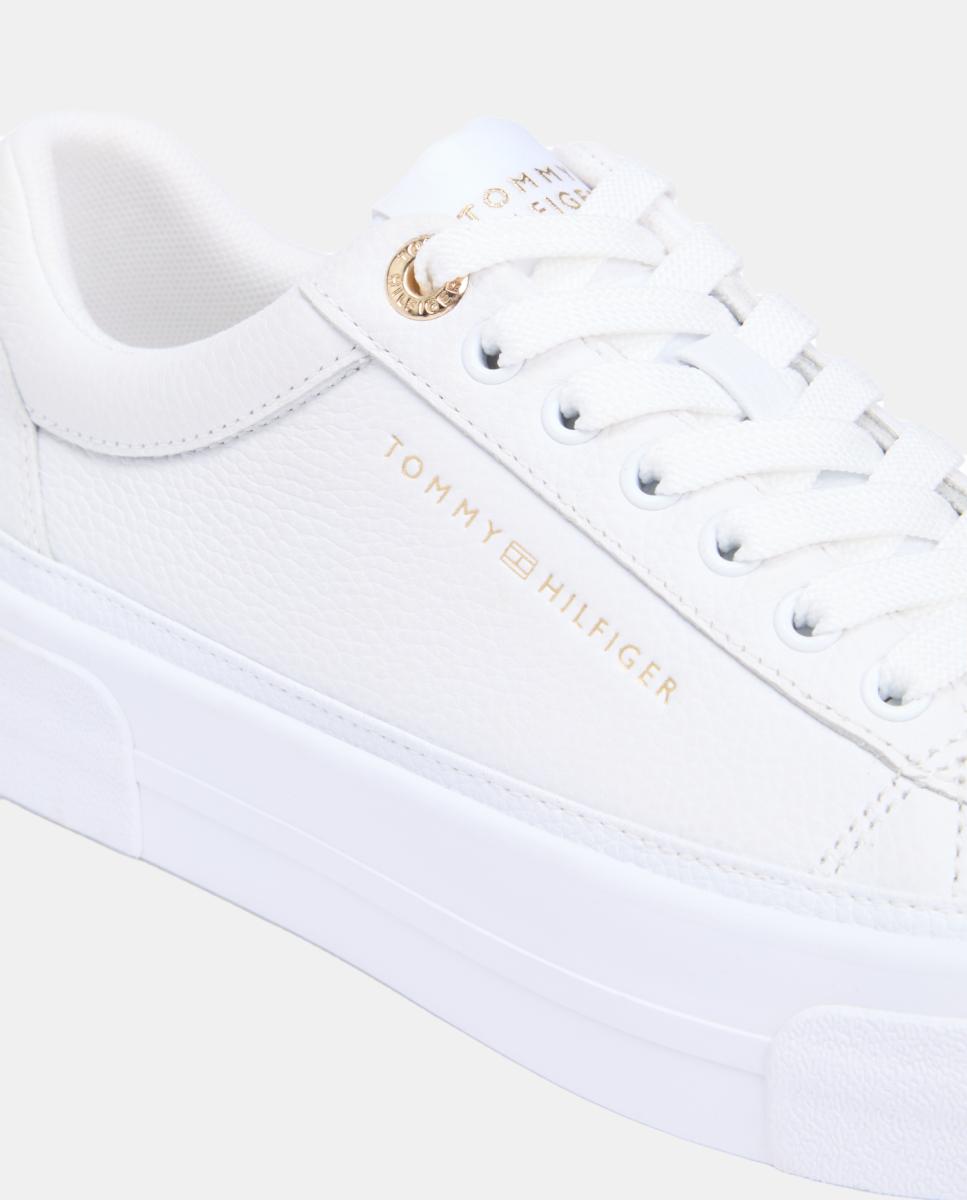 Sapatilhas com Plataforma - Branco Branco-7