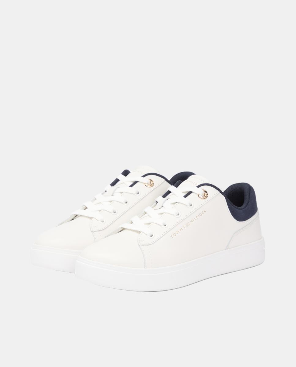 Sapatilhas Casual com Sola Cupsole Branco-4