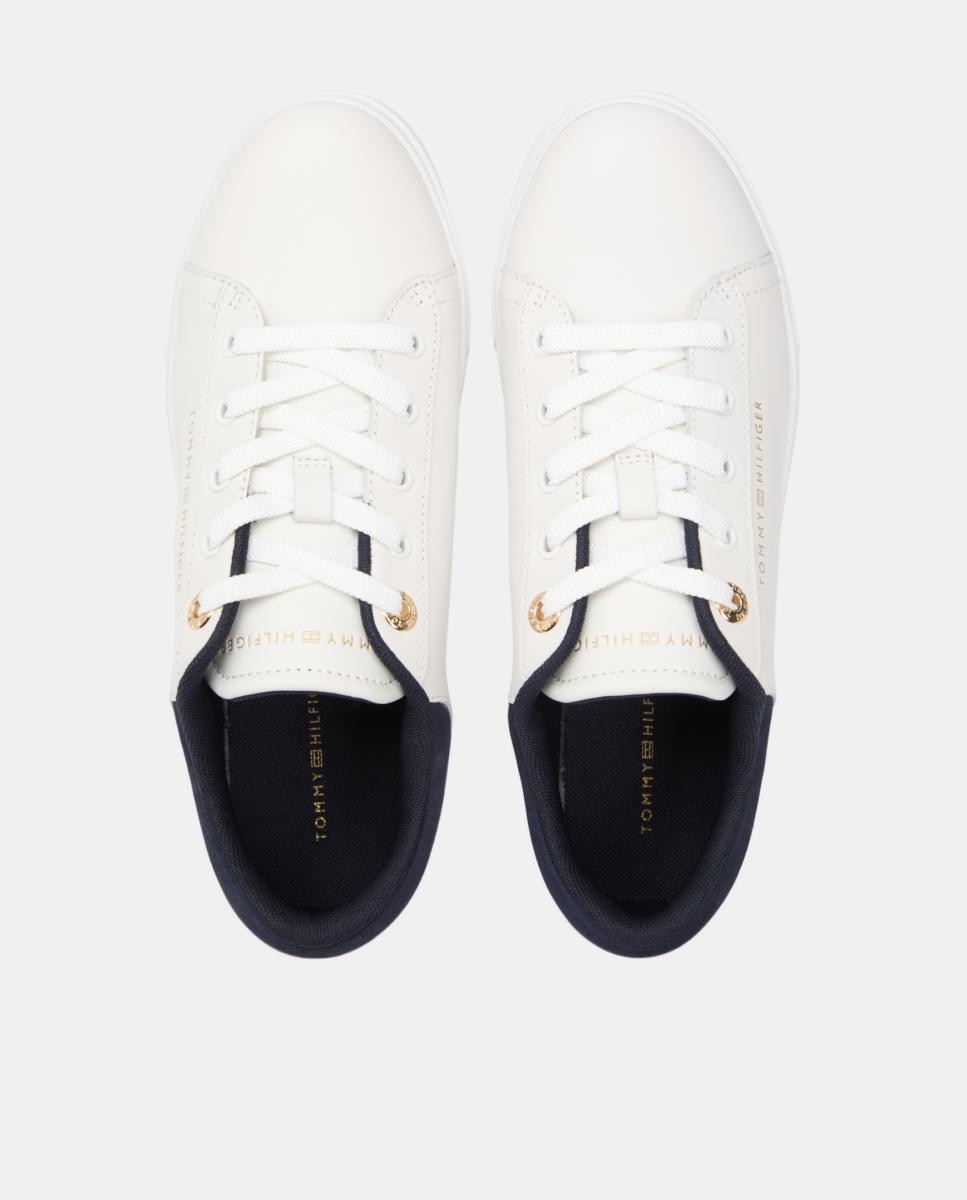 Sapatilhas Casual com Sola Cupsole Branco-6