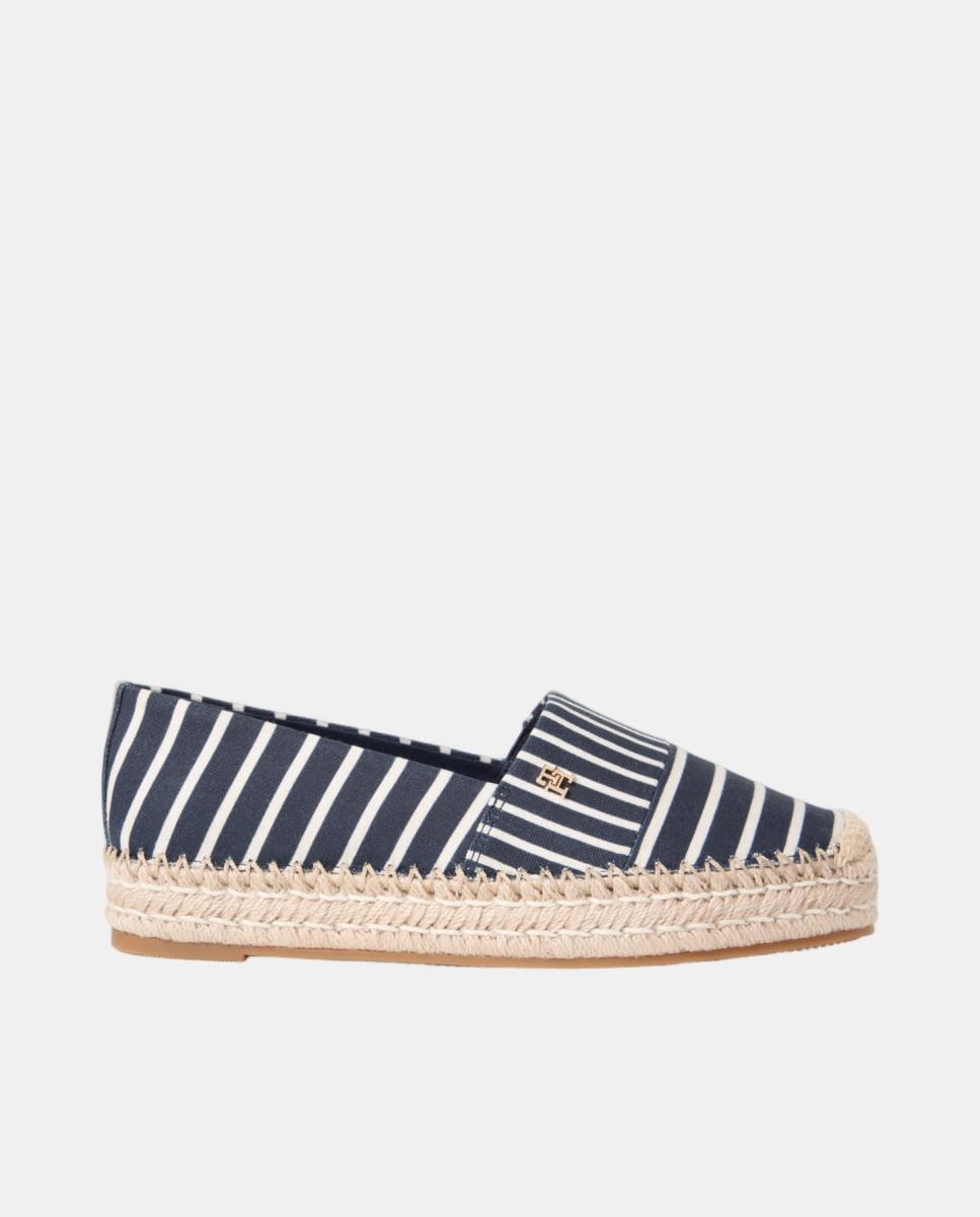 Tommy Hilfiger - Alpargata de mujer con plataforma y estampada de rayas de Tommy Hilfiger.