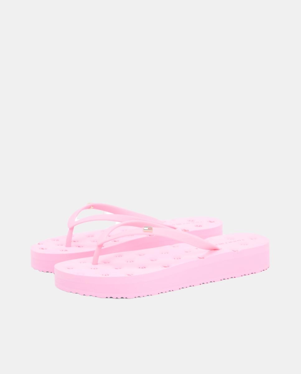 Chinelos com Plataforma - Rosa Rosa-3