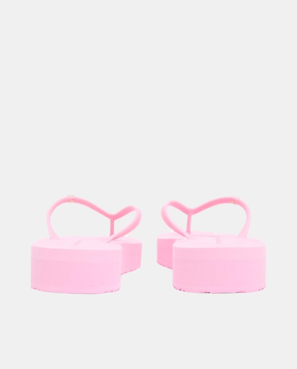 Chinelos com Plataforma - Rosa Rosa-4
