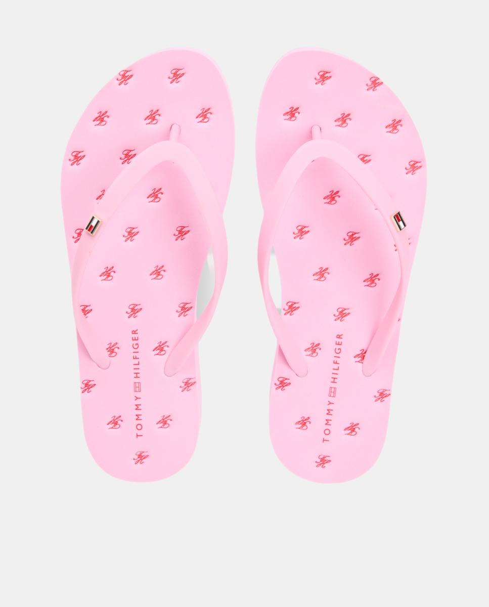 Chinelos com Plataforma - Rosa Rosa-5