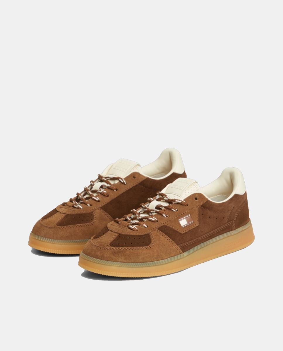 Zapatillas de mujer en serraje de Tommy Jeans - Tommy Hilfiger - Marrón claro Marrón claro-2