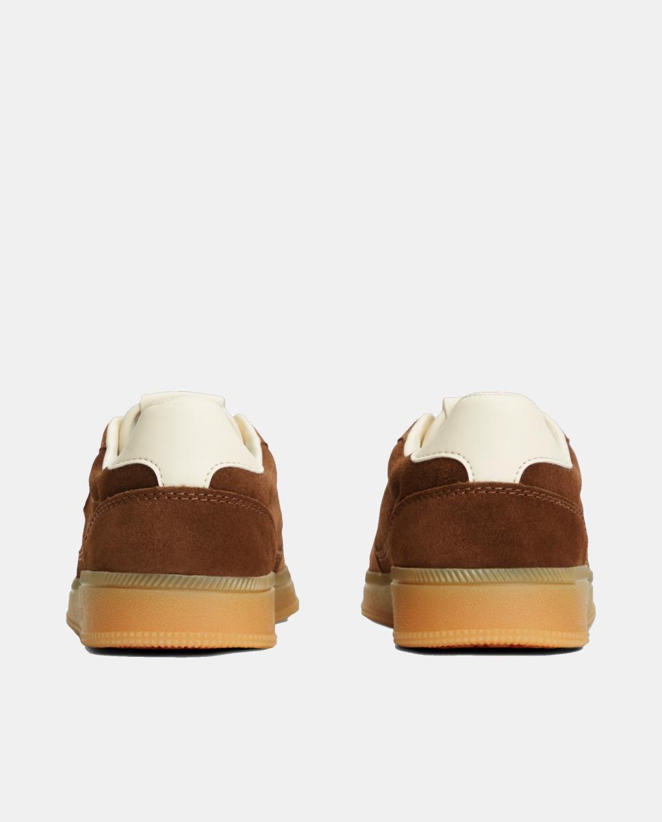 Zapatillas de mujer en serraje de Tommy Jeans - Tommy Hilfiger - Marrón claro Marrón claro-3