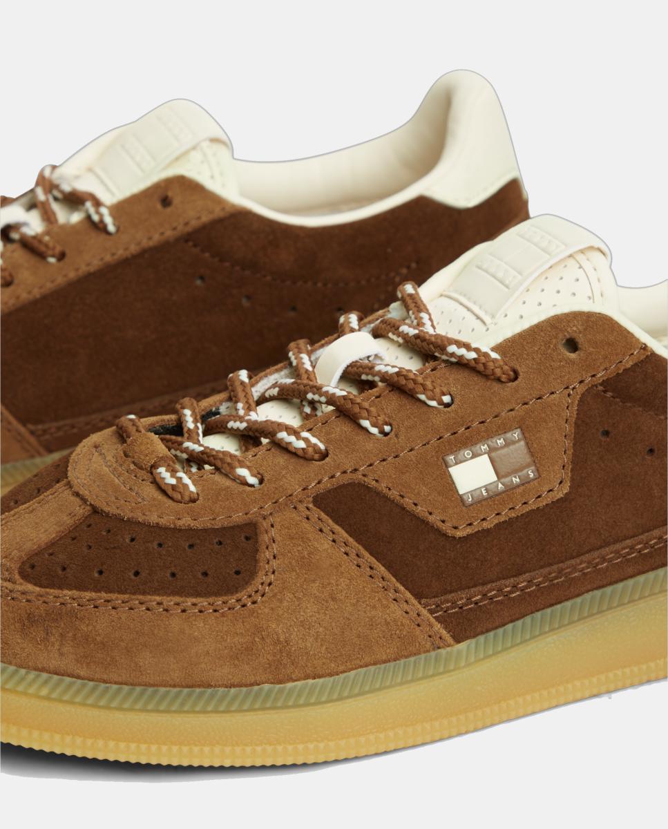 Zapatillas de mujer en serraje de Tommy Jeans - Tommy Hilfiger - Marrón claro Marrón claro-6