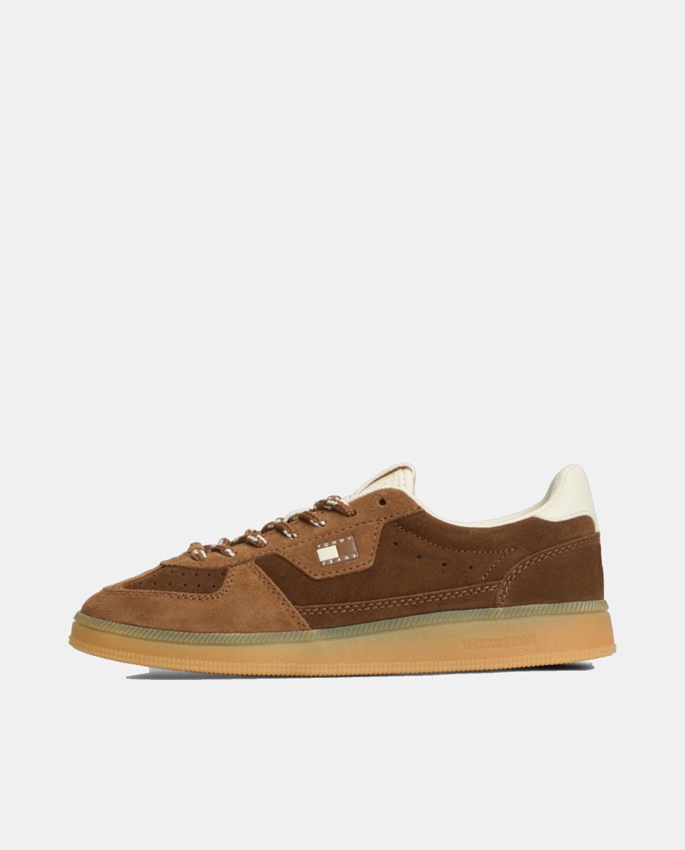 Zapatillas de mujer en serraje de Tommy Jeans - Tommy Hilfiger - Marrón claro Marrón claro-7