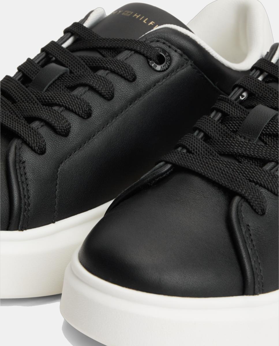 Sapatilhas com Plataforma Preto-6
