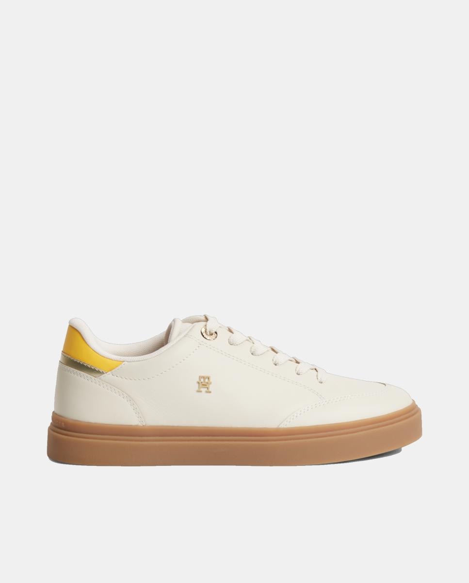 Tommy Hilfiger - Zapatillas de mujer de piel de Tommy Hilfiger.