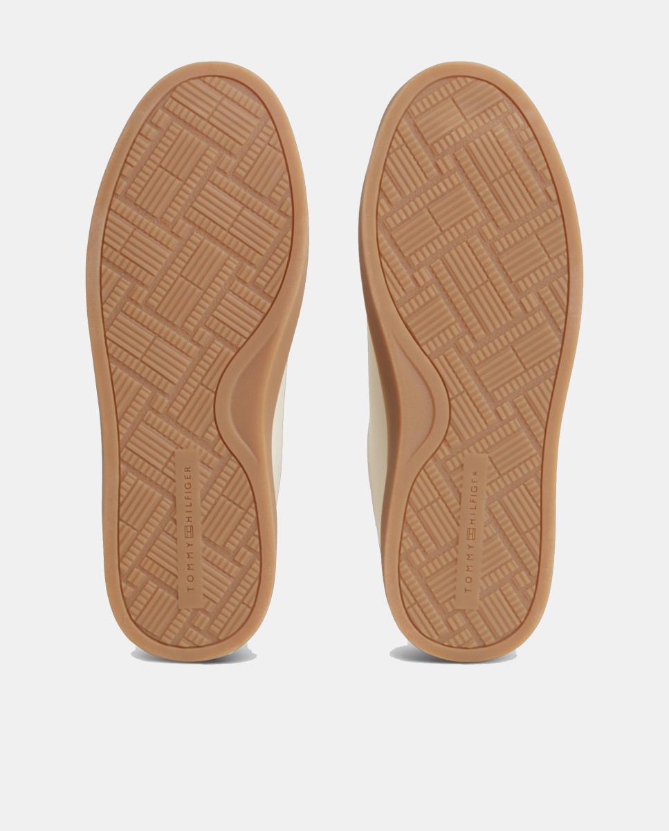 Sapatilhas em Pele Creme-5