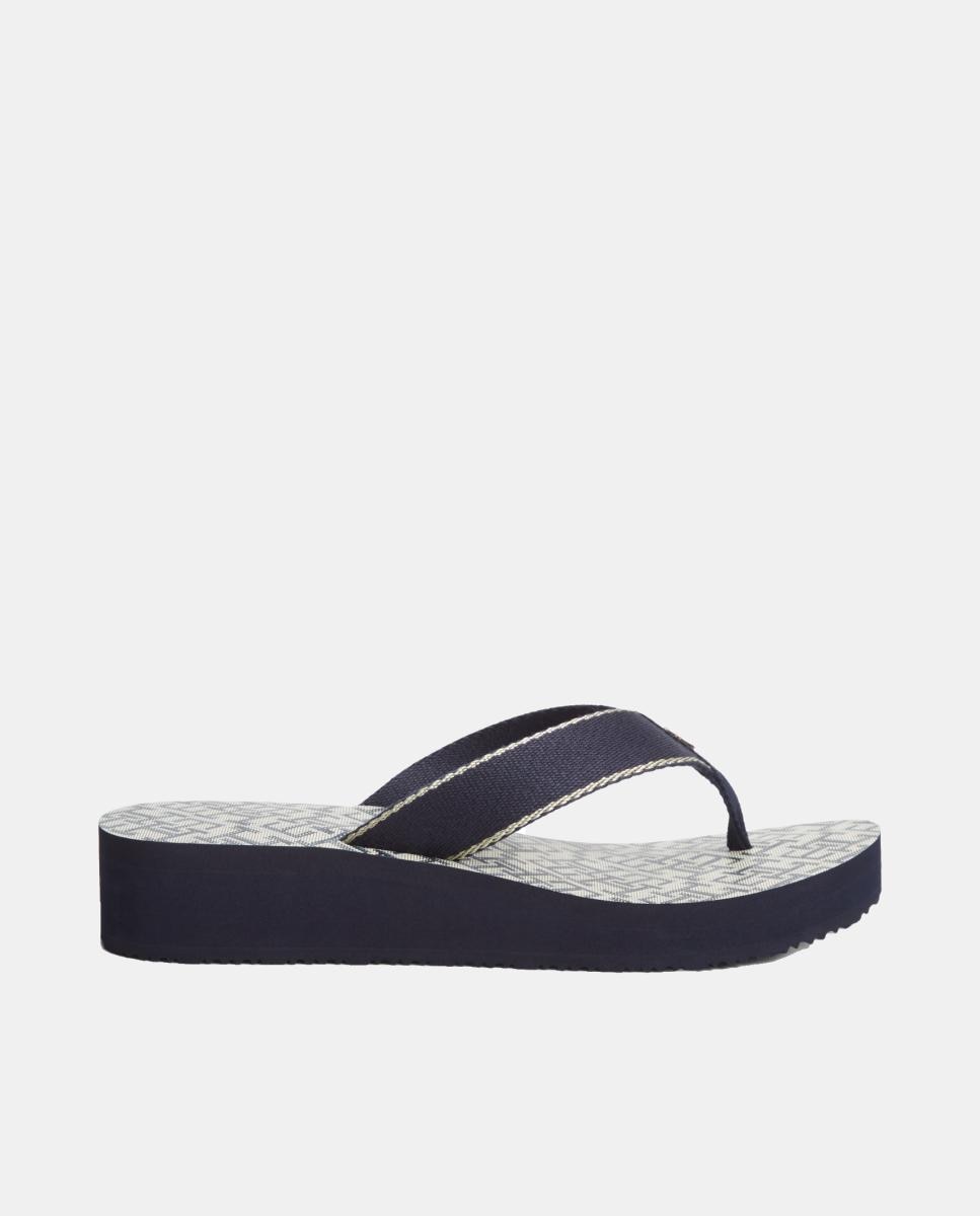 Tommy Hilfiger - Chanclas de mujer con estampado monogram de Tommy Hilfiger.