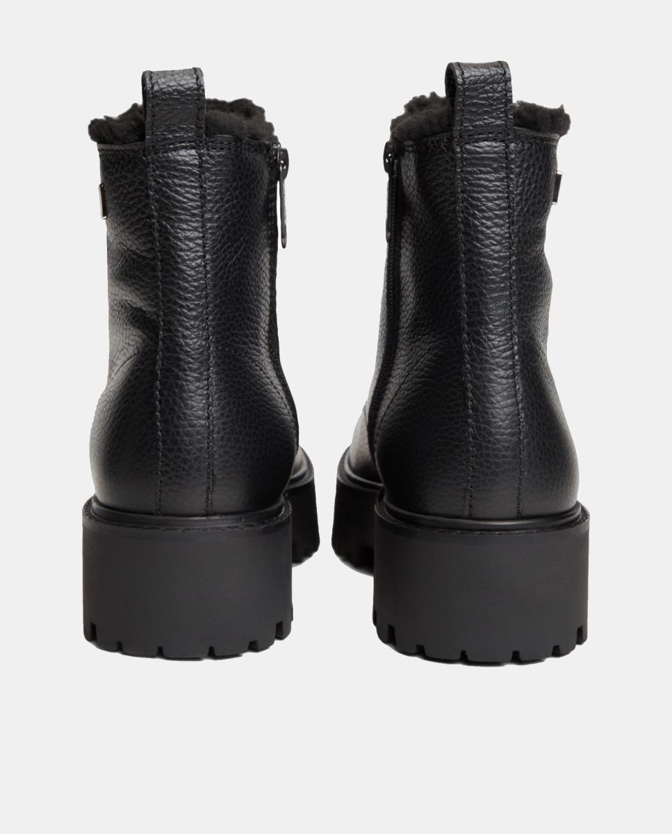 Botas de Estilo Militar Preto-2