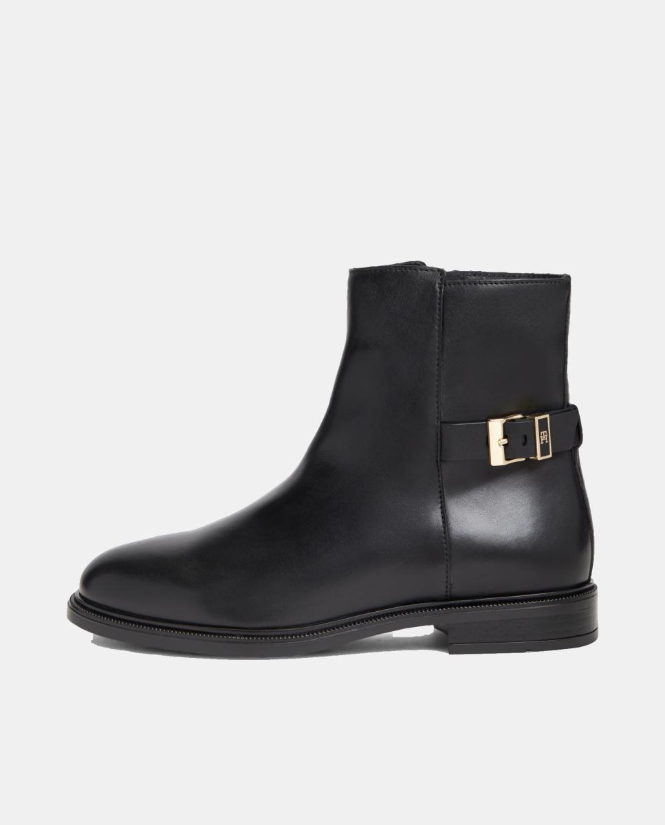 Botins com Fivela Preto-3
