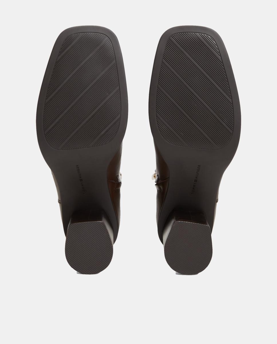 Botins com Salto Castanho-escuro-2
