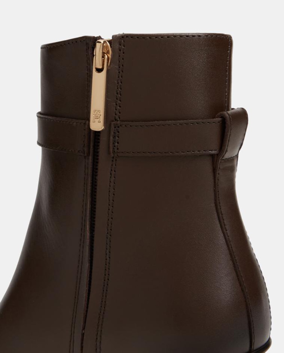 Botins com Salto Castanho-escuro-4