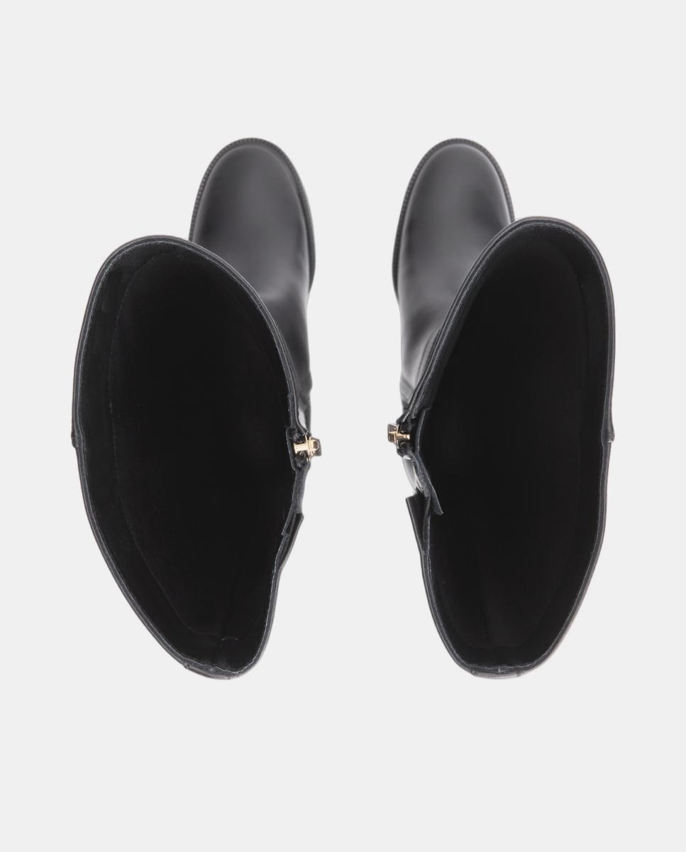 Botas Altas com Salto Preto-3