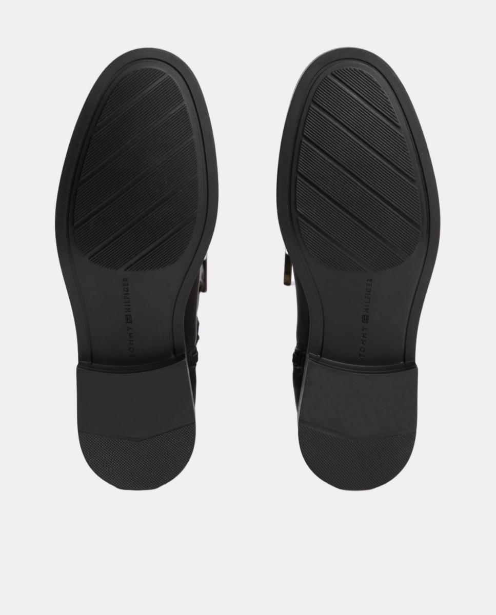 Botas Altas com Fivela Preto-5