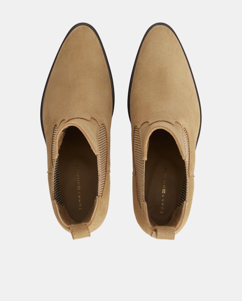 Botins Estilo Cowboy Bege-3