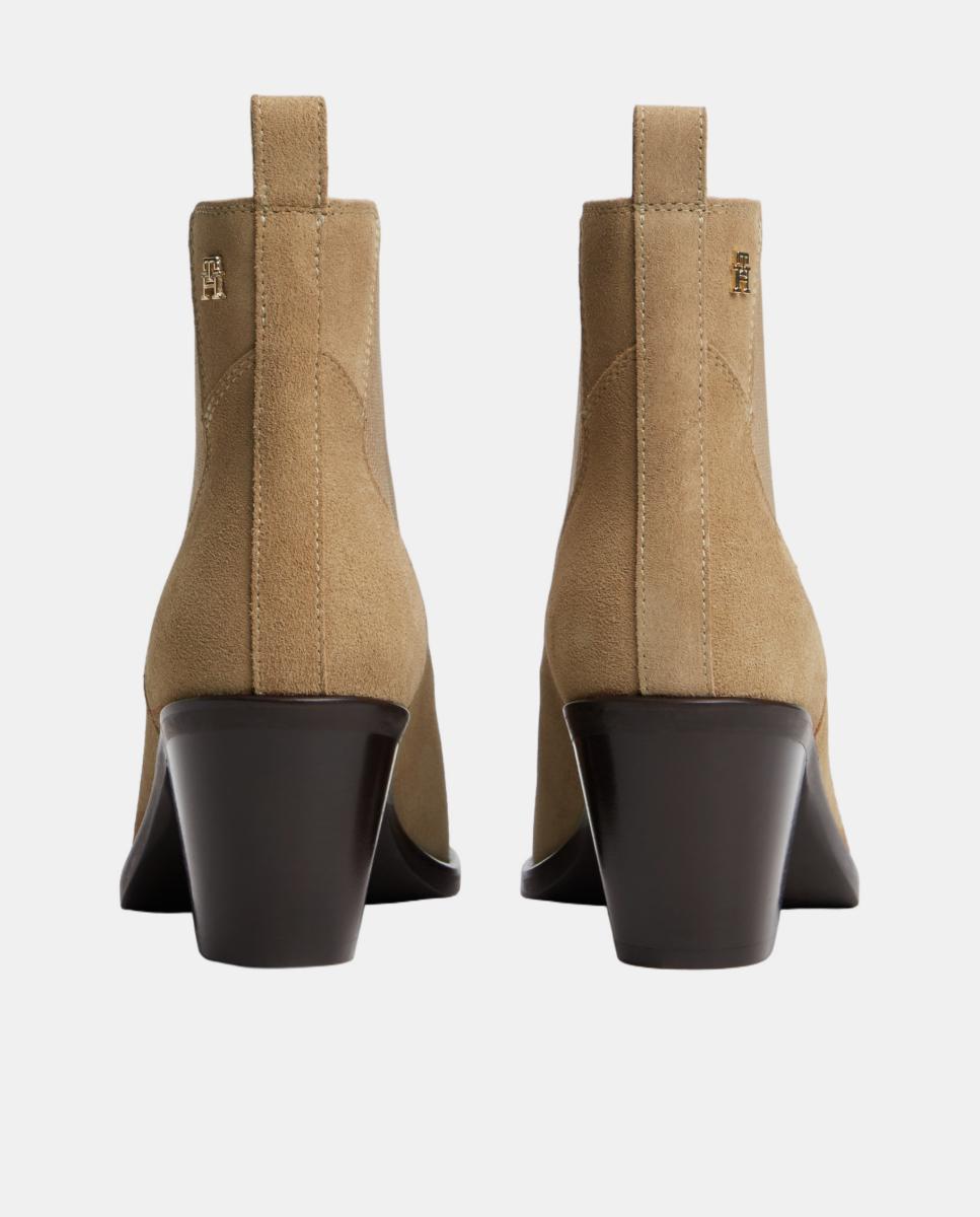 Botins Estilo Cowboy Bege-4