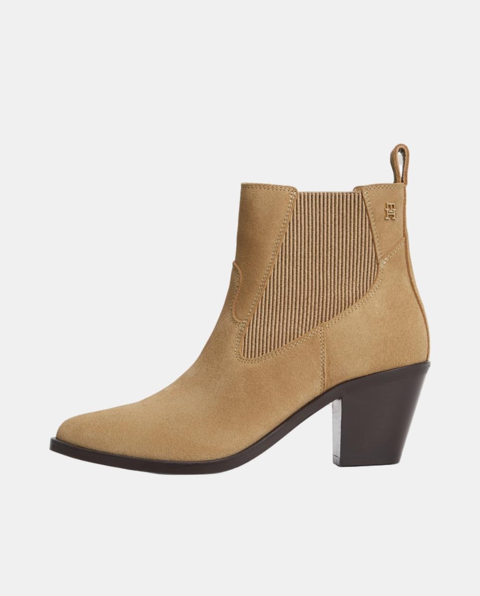 Botins Estilo Cowboy Bege-7