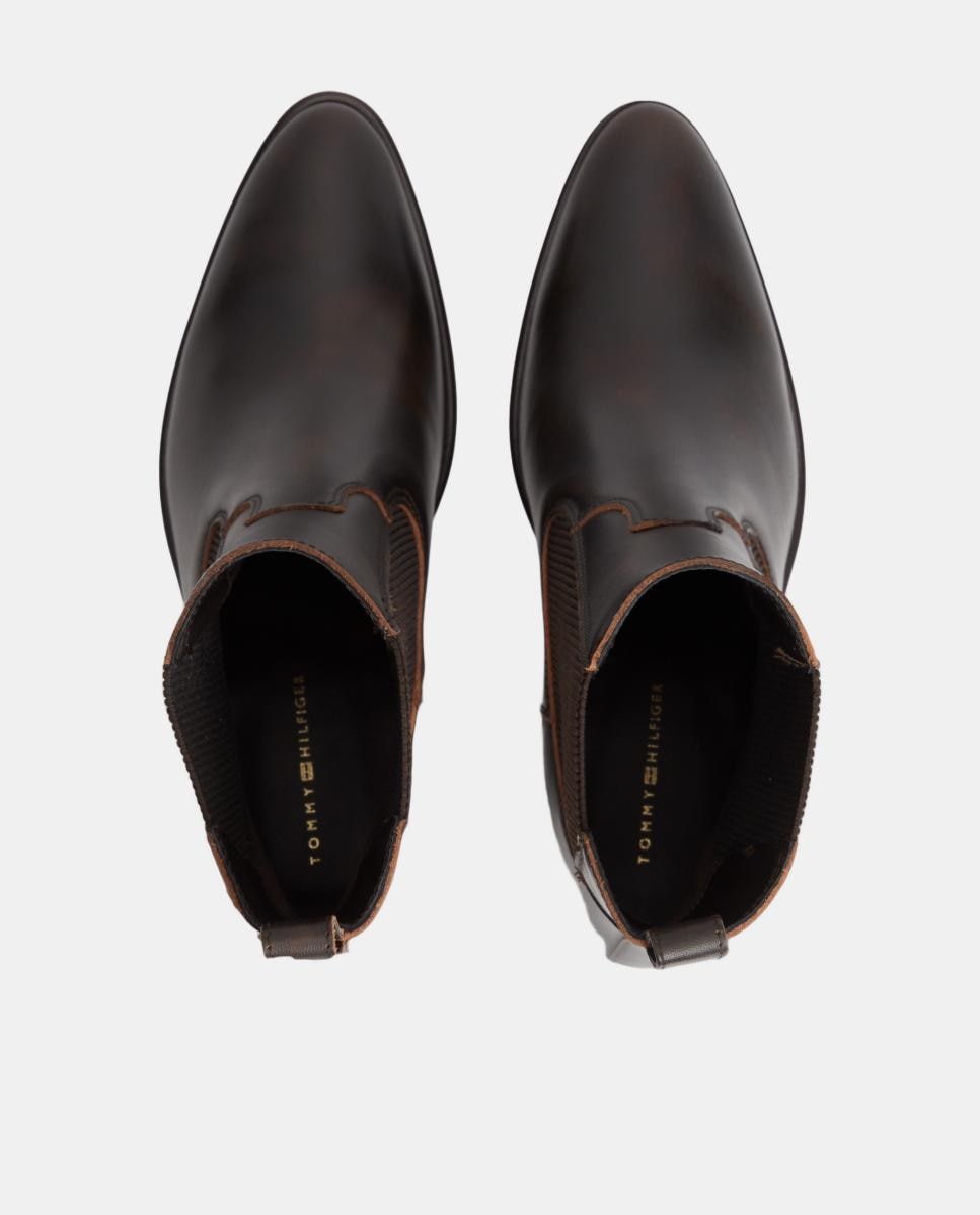 Botins Estilo Cowboy Castanho-escuro-3