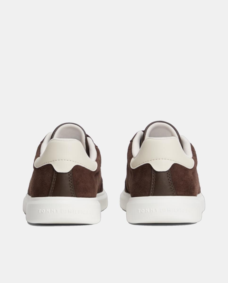 Zapatillas de mujer en serraje de Tommy Hilfiger - Marrón oscuro Marrón oscuro-2