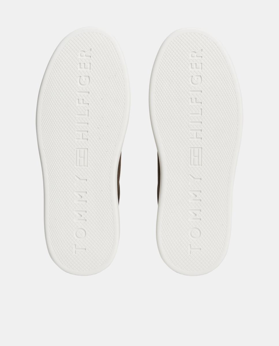 Zapatillas de mujer en serraje de Tommy Hilfiger - Marrón oscuro Marrón oscuro-4