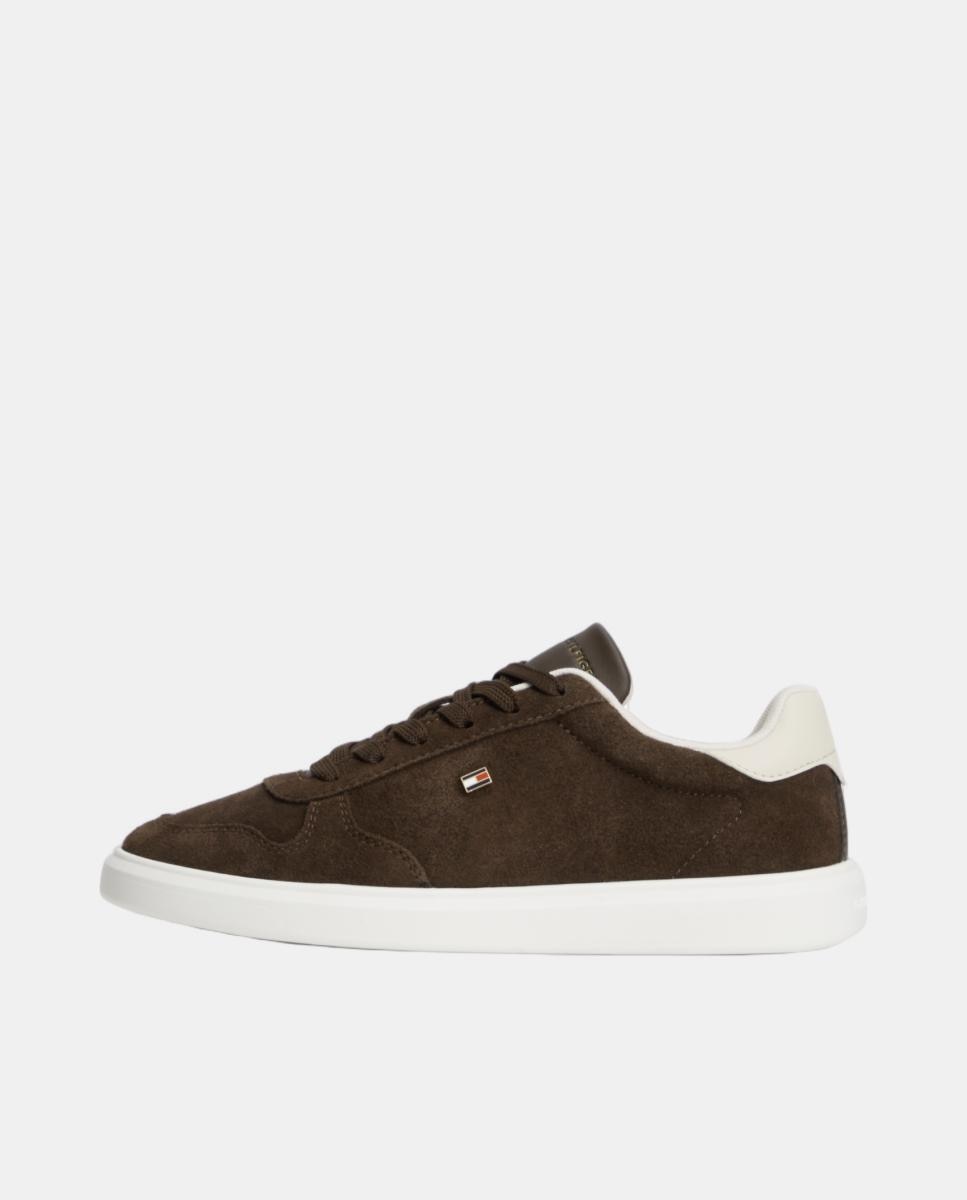Zapatillas de mujer en serraje de Tommy Hilfiger - Marrón oscuro Marrón oscuro-7