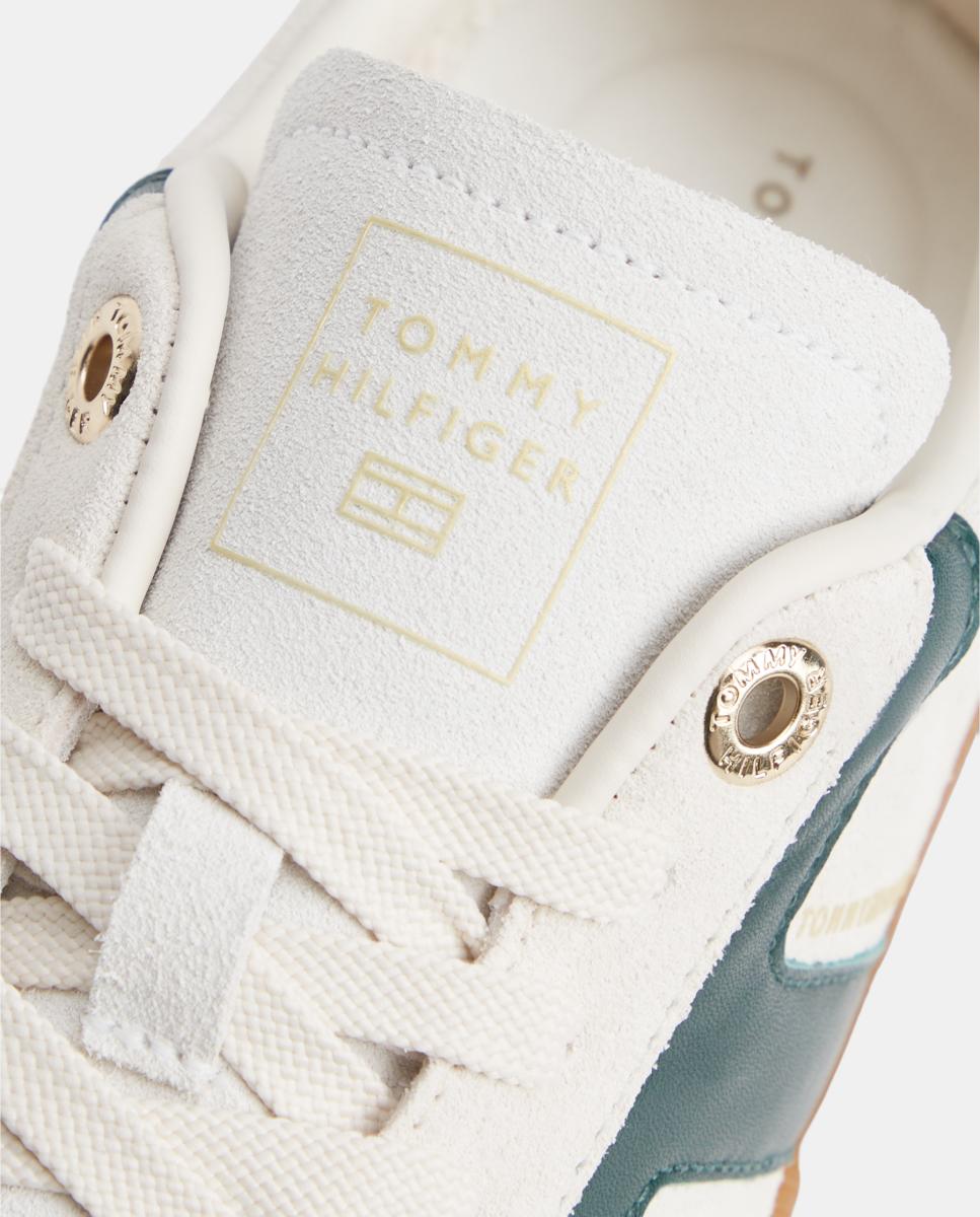Zapatillas en serraje de mujer de Tommy Hilfiger - Blanco Blanco-6