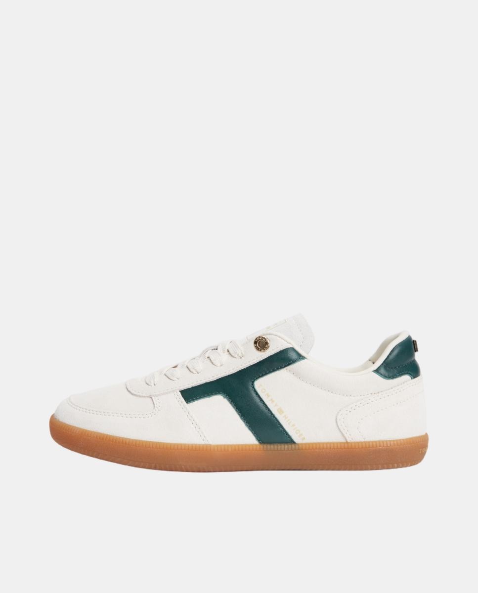 Zapatillas en serraje de mujer de Tommy Hilfiger - Blanco Blanco-7