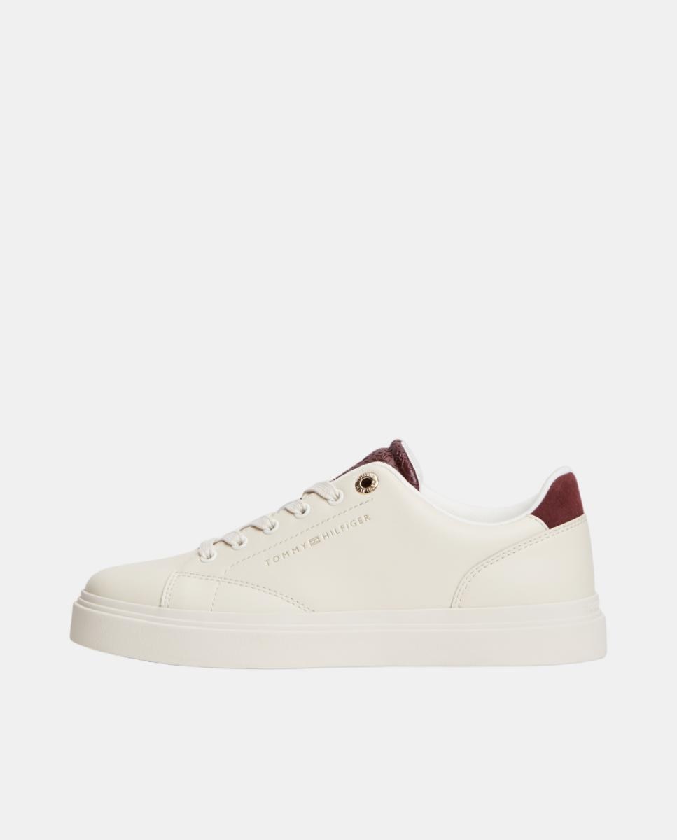 Sapatilhas com Detalhe de Monograma Creme-7